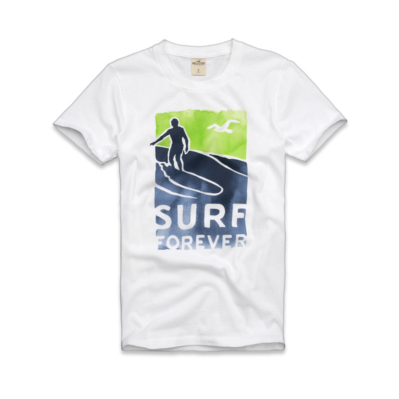 Hollister Hombres De Cuello Redondo Corto Remera HCO4025